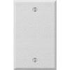 Amerelle 1-Gang Standard Stamped Steel Blank Wall Plate, White Wrinkle